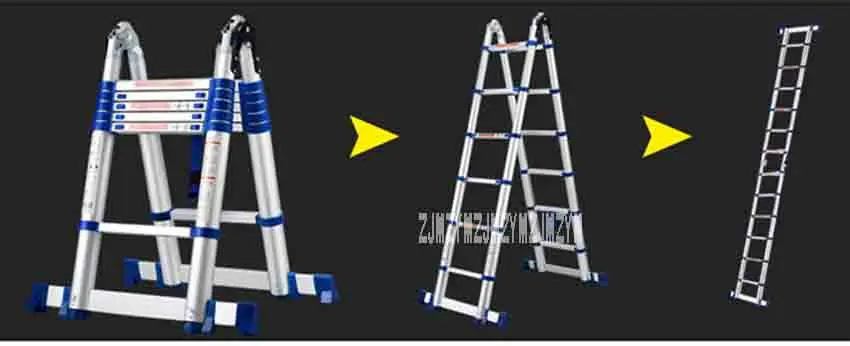 Портативная Бытовая Складная Лестница JJS511 высококачественный толстый алюминиевый сплав 3,15 м+ 3,15 м многофункциональная Инженерная лестница