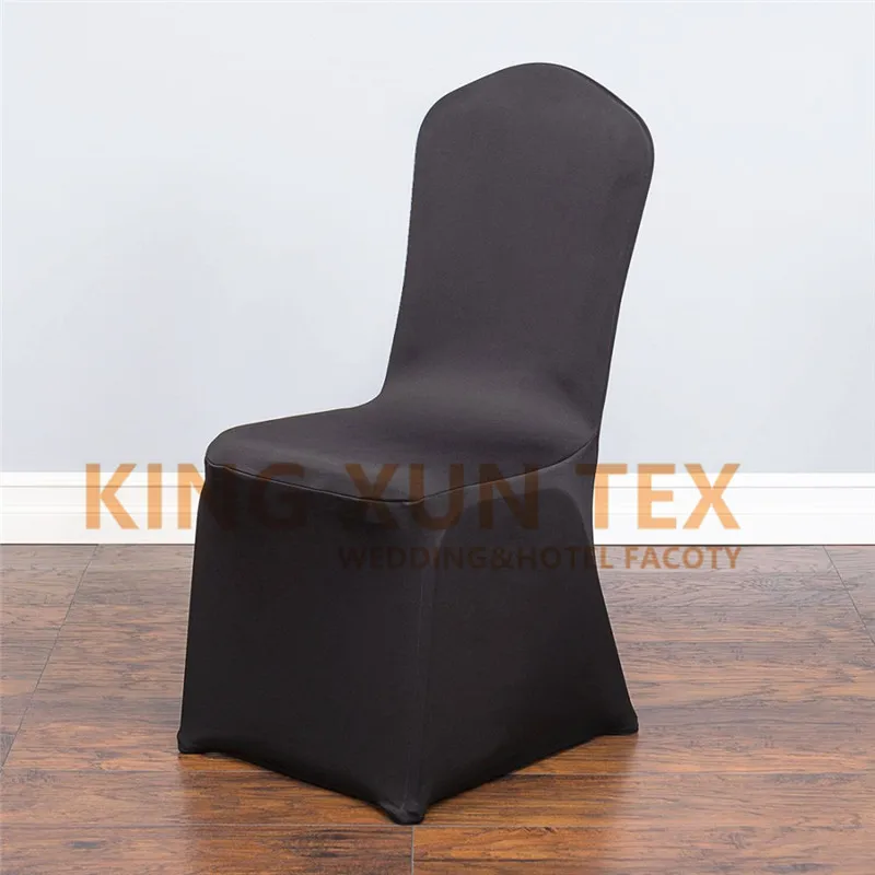 

Wholesale Price White Ivory Black Spandex Chair Cover Stretch Cover Wedding Chistmast Dining Chair Cover Decoration