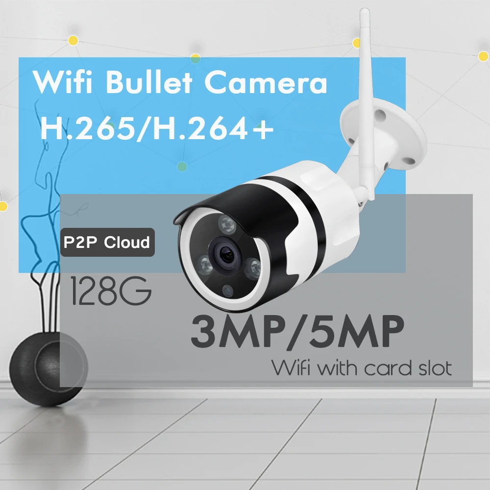 OUERTECH 3MP 5MP Двусторонняя аудио Wi-Fi Проводная ONVIF P2P CCTV Bullet наружная Wi-Fi камера со слотом для sd-карты Макс 128G приложение ICSEE