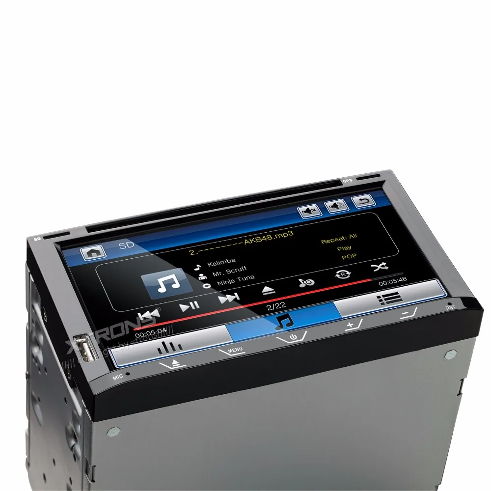 Discount 6.95" Streamlined & Sleek Design Double Din Car DVD 2 Din Car Radio Two Din Car Multimedia Player with Sleek Buttons Design 4