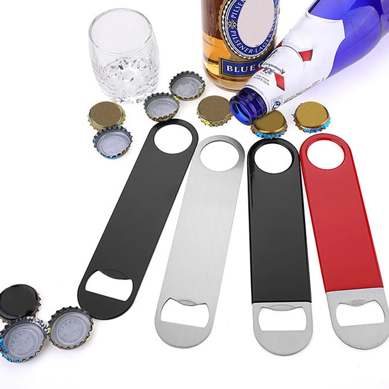 

New Stainless Steel Beer Bottle Opener Blade Remover Speed Durable Flat Beer Can Opener Remover Bar Blade Kitchen Tool 4 Colors