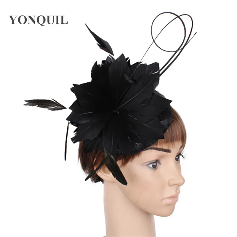 milinery, multi cores, chapéus fascinator de cabelo