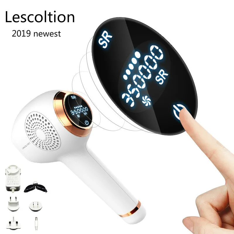 Lescolton IPL эпилятор, постоянное лазерное удаление волос с ЖК-дисплеем, лазерный триммер для бикини, фотоэпилятор