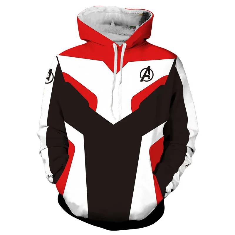 Free Ship 2019 new Iron Man Hoodies suit Avengers Endgame Quantum Realm Sweatshirt Jacket Advanced Tech Hoodie Cosplay Costumes