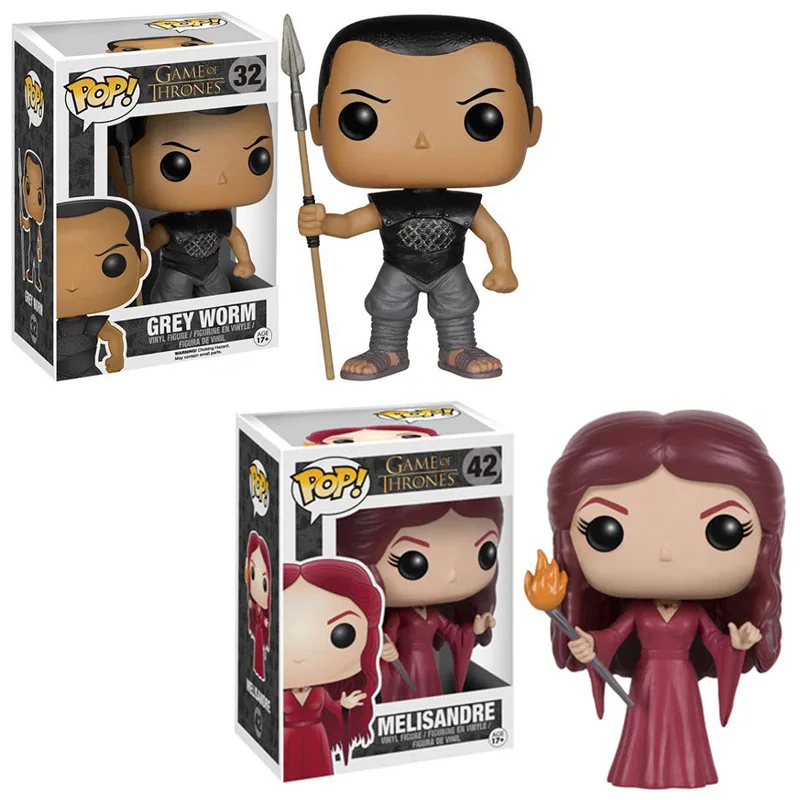

FUNKO POP GAME OF THRONES DAENERYS Gray Worm Melisandre Vinyl Figure Game of Thrones PVC Action Figures brinquedos Figure Toys