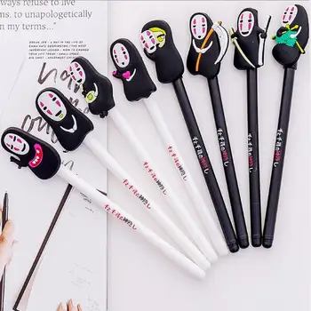 

1 Piece Kawaii Creative Cartoon Spirited Away 0.55mm Black Ink Gel Pen Promotion Sign Pen School Office Stationery