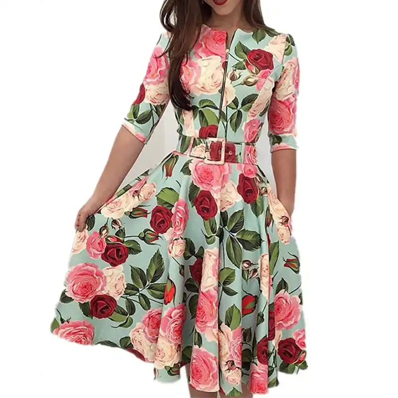 types of floral dresses