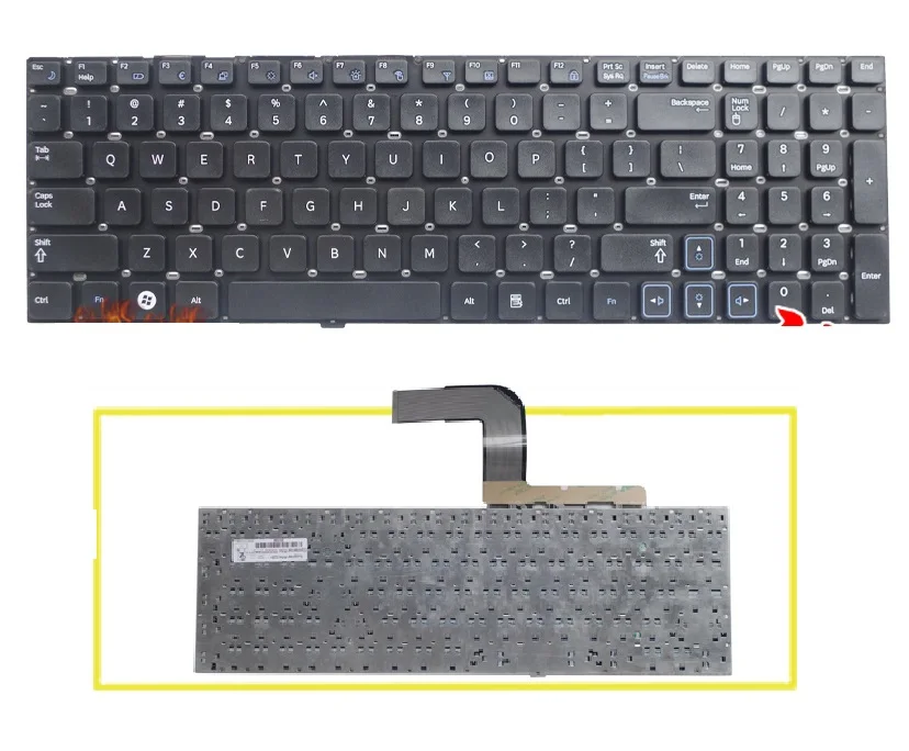 SSEA New laptop US Keyboard for SAMSUNG RV515 RV518 RV511