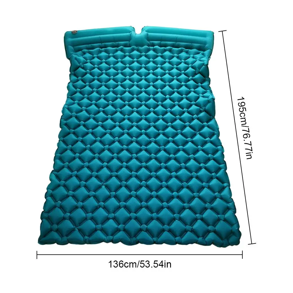 الهواء التخييم الحصير نفخ وسادة مويستثربرووف المشي في الهواء الطلق نزهة خيمة منقوشة سادة المنزل بقية مزدوجة كيس النوم فراش