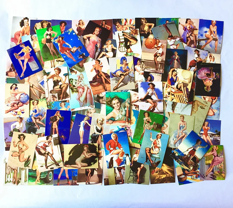 

100Pcs PVC Waterproof Graffiti Retro Girl Female History Famous Sticker For Laptop Skateboard Fridge Phone Decal Car-Styling Toy