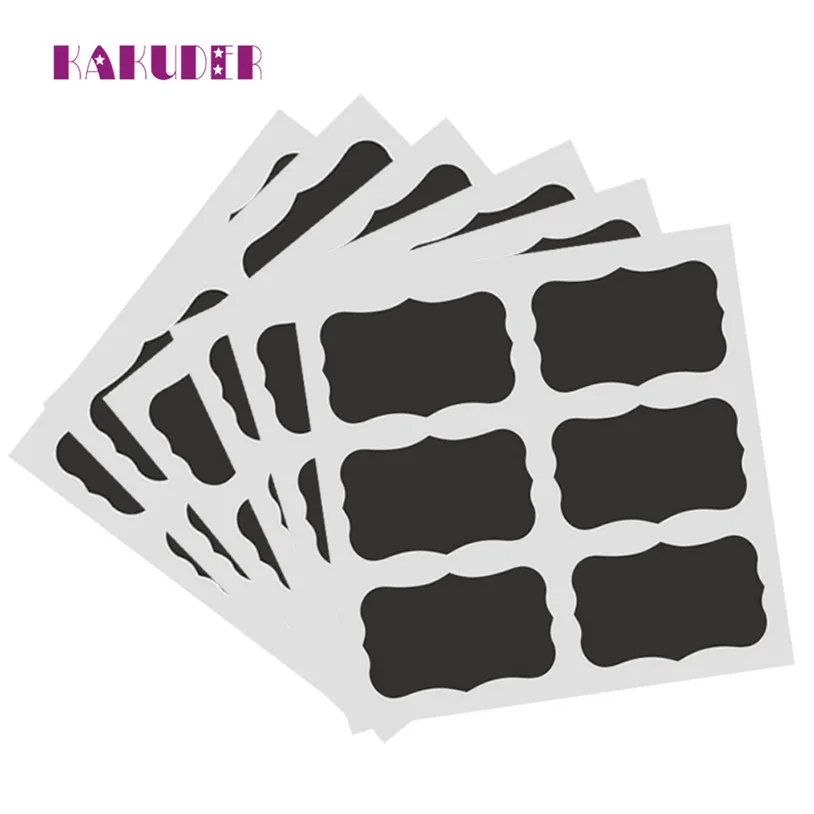 

glass Sticker 36Pcs/Set Well Made Blackboard Sticker Craft Kitchen Candy Jar Organizer Labels 2018 Dropshipping