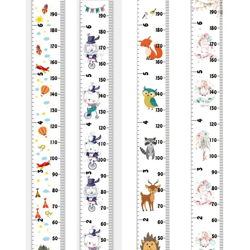 Животное, медведь, единорог, скандинавский стиль, детская линейка для роста, настенный тип, измерение высоты, домашнее украшение, настенные художественные украшения