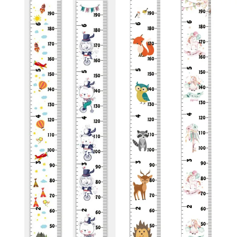 

Animal Bear Unicorn Nordic Style Children Height Ruler Wall Hanging Type Height Measurement Home Decoration Wall Art Ornaments