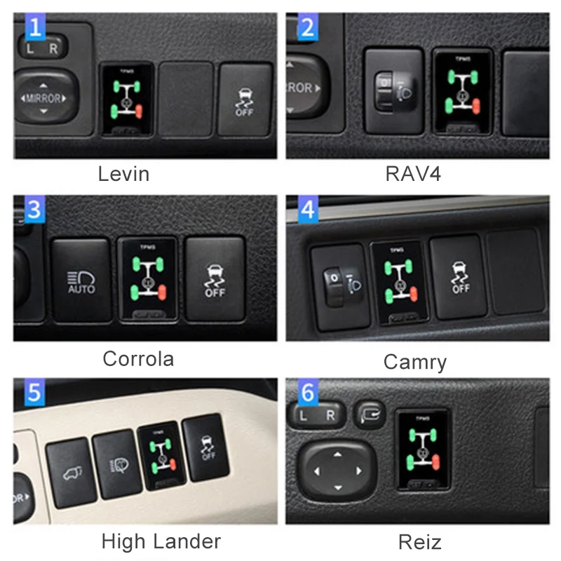 Corrola Lewin Camry Prado RAV4 высокий посадочный Гибридный Corrola Lewin Гибридный Land Cruiser OBD TPMS контроль давления в шинах