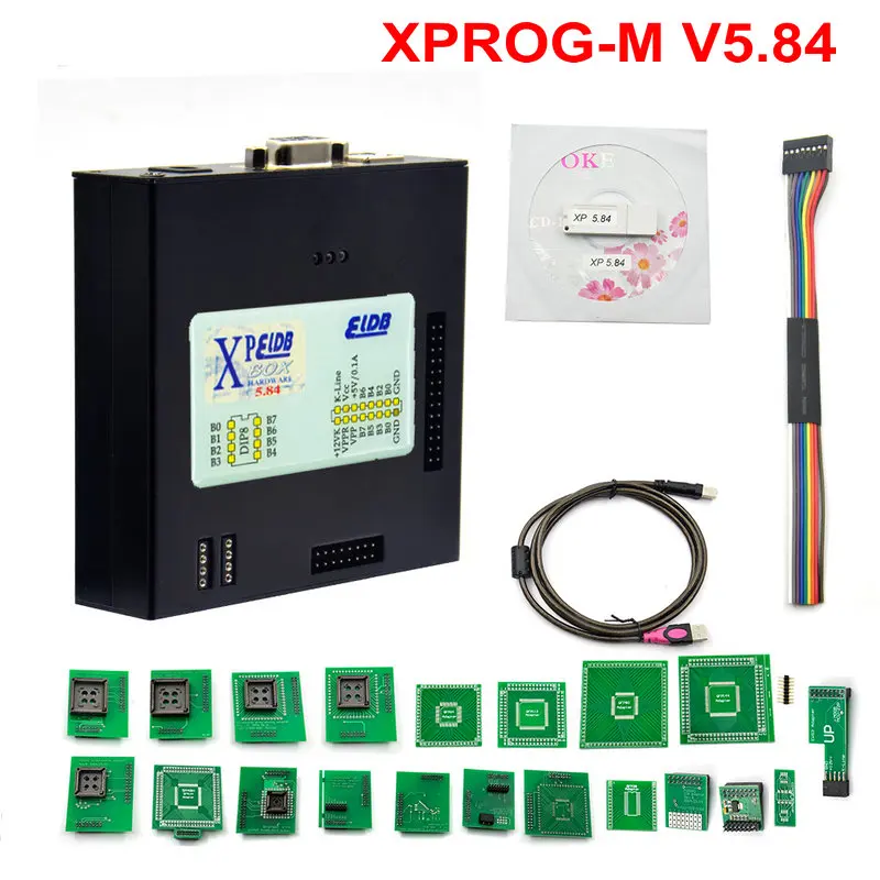 XPROG V5.55 V5.84 USB ключ с полным адаптером XPROG-M лучше, чем XPROG V5.60/V5.0 X prog Metal Box - Цвет: V5.84