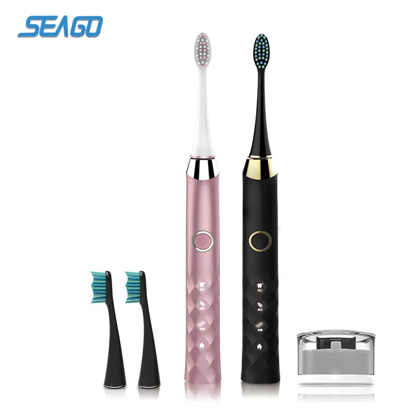 SEAGO USB Electric Toothbrush Wellness Rechargeable Sonic Toothbrush
