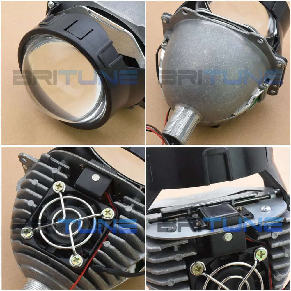 Автомобильные линзы Britune Bi LED H4 H7 H1 9005 9006 светодиодный проектор настройка фар 3 0