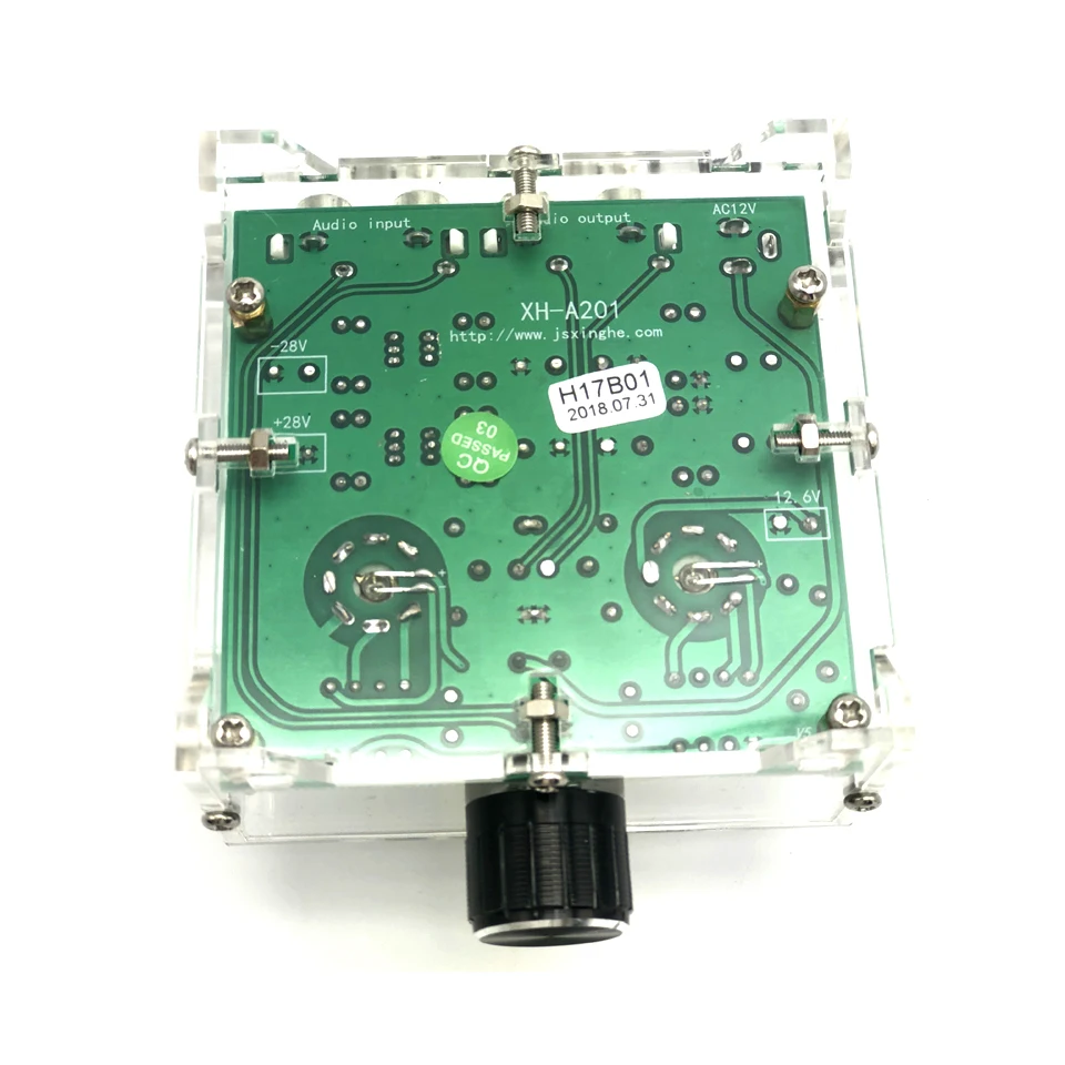 HIFI 6J1 ламповый усилитель аудио Плата Amplificador HIFI класса А тональный предусилитель пластина с акриловым шасси Собранный D1-002