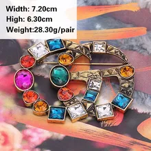 

BibyStyle Bohemian GG Oorbellen Crystal Stud Earrings For Women Statement Wedding Pendientes Fashion Jewelry 11.11 Party Gifts