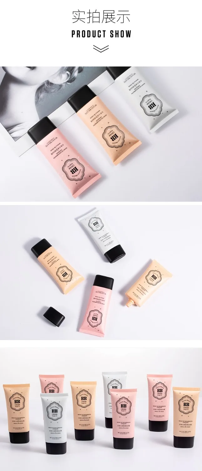 

Cheap bb Cream Whitening Face Cream Full Covers Concealer Makeup Base Foundation BB Cream