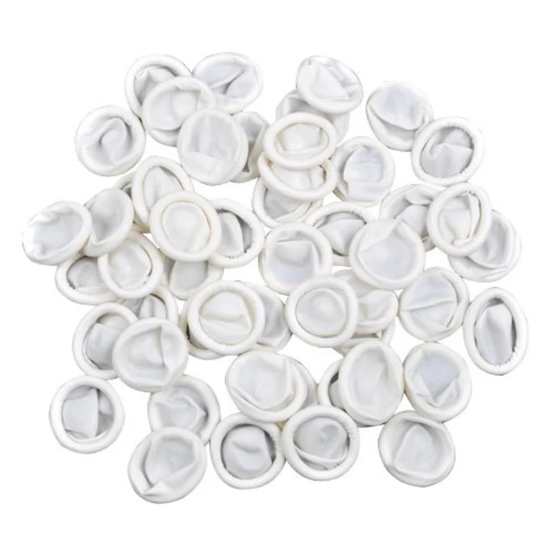 

2019 Hot 100pcs Finger Cots Nail Art Latex Fingertips Protective Small Rubber Gloves Practical Disposable Anti Static For DOY
