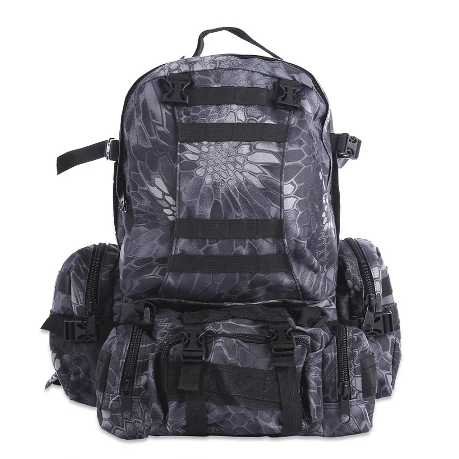Military Tactical Backpack 50L Multifunctional Outdoor Backpack Molle Bag Camping Climbing Hiking Backpack Camouflage Sport Bags