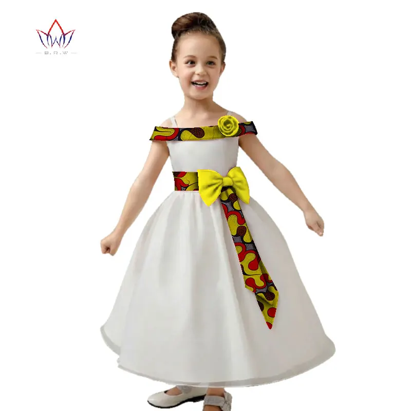 

New Summer 2019 Africa Children Dress Dashiki European root yarn Cute Girls Dresses Sweet African traditional Clothing WYT125