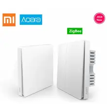 Умный домашний светильник Xiaomi Aqara Mijia с одной проволокой ZigBee, беспроводной ключ, настенный выключатель через приложение для смартфона
