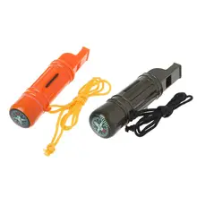 5в1 Военный Открытый Инструменты свисток Компас водонепроницаемый Pill Box кемпинг выживания