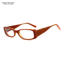 Милые детские Рамки девушка ацетат прямоугольные линзы Весна hinge Brown широкий храм рецепт близорукость оптического Очки Рамки spice C4