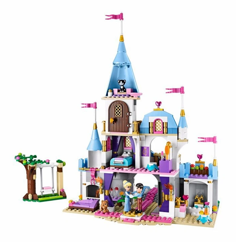 

Compatible Legoe 41055 Girl Friends Kids LELE 79279 blocks Cinderellas Romantic Castle Building Blocks Toys For Children Girls