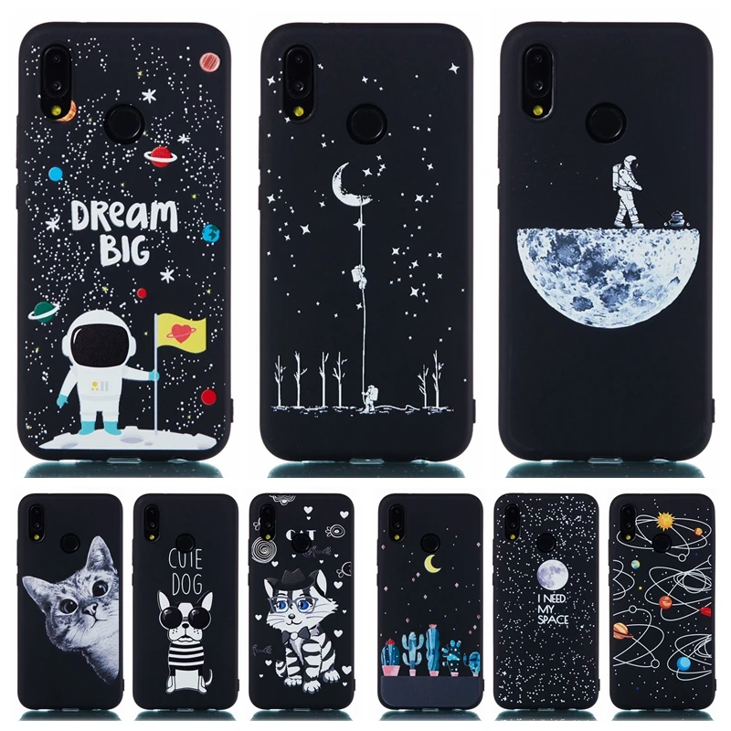 

P20 Lite Case on for Huawei P20 Lite Capa Cartoon Astronaut Planet Soft Silicone Cover for Huawei P 20 lite P20 Pro Phone Cases