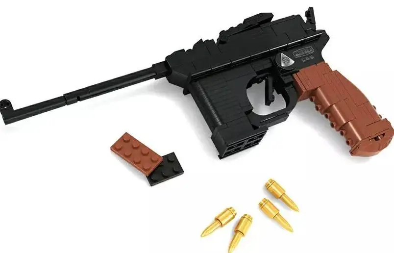 Classic-Mauser-Military-Pistol-Building-Blocks-Ecudational-Gun-Toys-for-Children-Compatible-With-lepin-Bricks-Gift