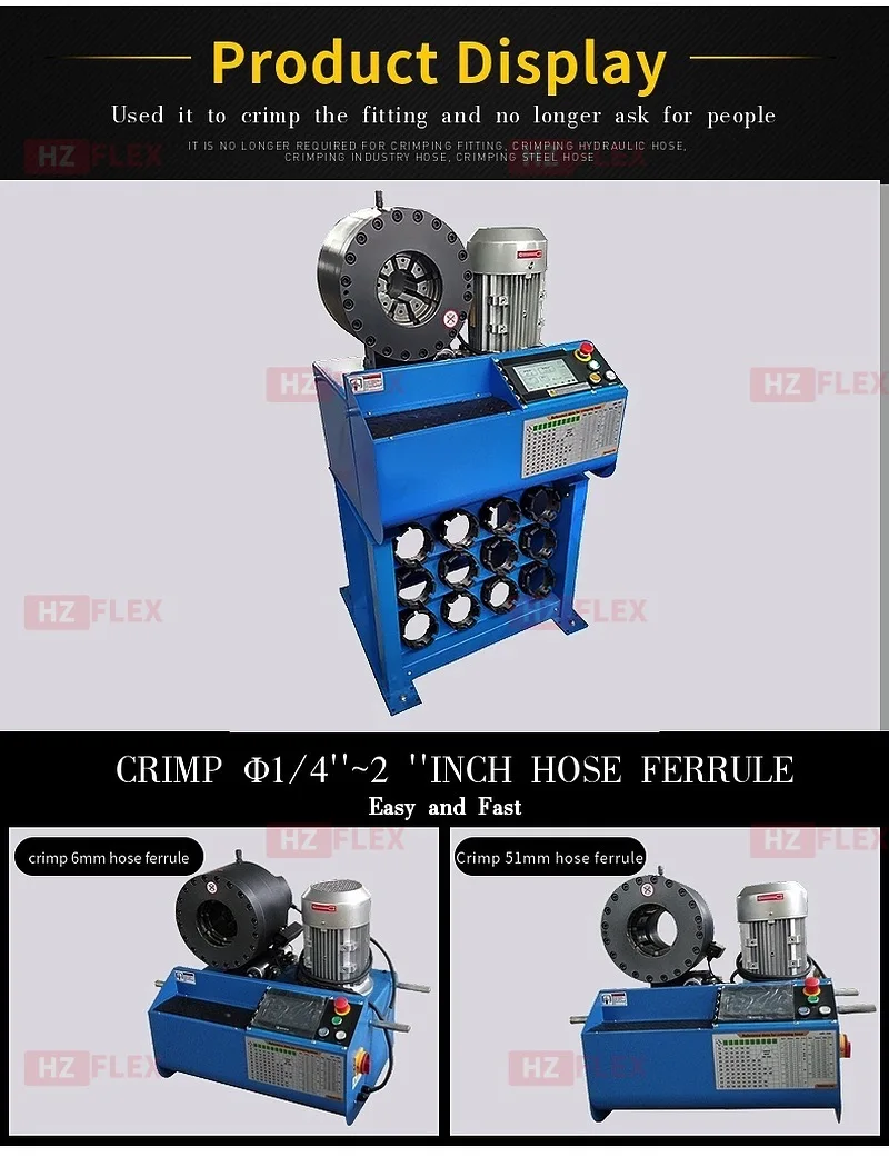 Approved-Ce-Hydraulic-Hose-Crimping-Machine-hz-91h-Crimping-2inch-Hydraulic-Hose-From-China-Manufacturer 1