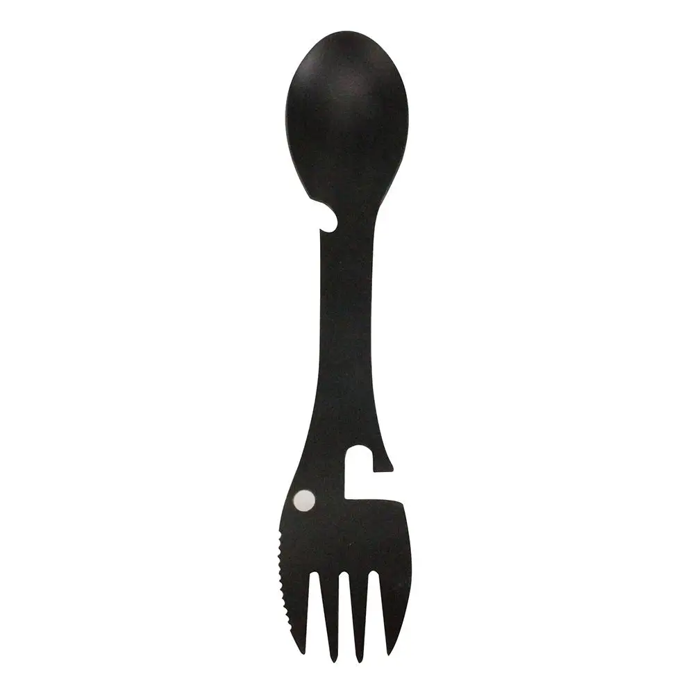 

LumiParty Stainless Steel Spoon Fork Bottle Opener Portable Outdoor Survival Tool Camping Equipment Cookware