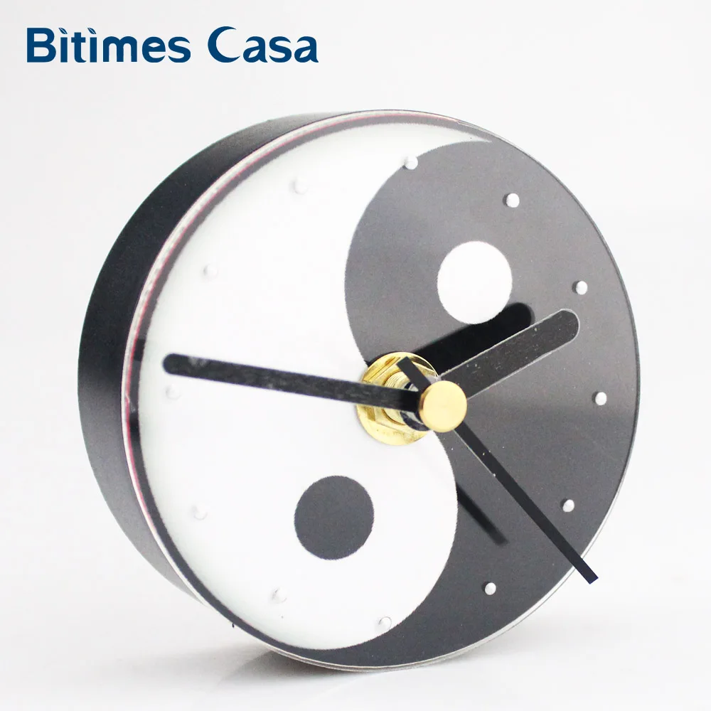 

Bitimes Yin Yang Wall Clock Fridge Magnets Clock Refrigerator Fengshui Good Luck Portable Imanes Home Decoration Chinese Culture