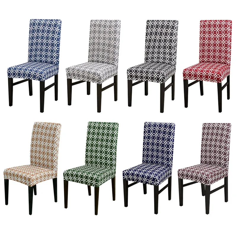 Чехлы на кухонные стулья эластичный чехол для сиденья housse de Chair серый стула