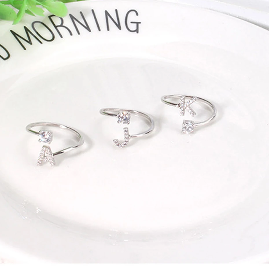 EVERLEAD popular fashion letter finger rings for women engagement ring set wedding love couple wholesale lots bulk (10)