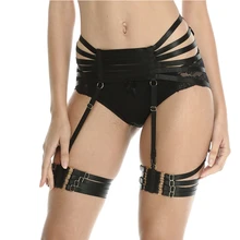 Женские готические Свадебные Подвязки Пояс клетка бюстгальтер жгут Фетиш liguero нижнее белье для бондажа боди жгут укороченный топ сексуальные подтяжки