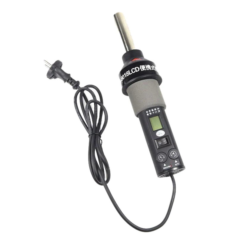 (Drop shipping) 220V 450W LCD liquid crystal digital display adjustable temperature hot air gun EU Plug