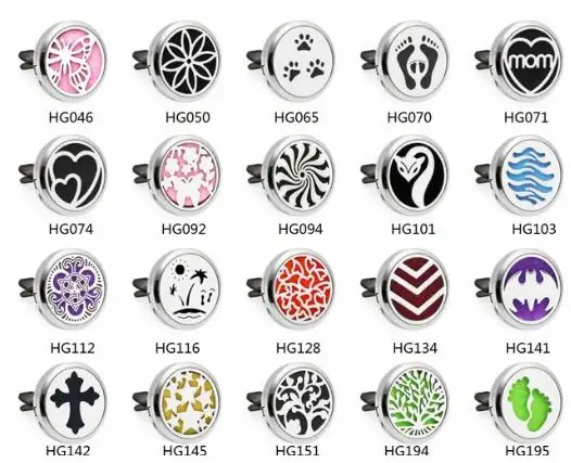 1PCS Mom Paw Heart Cross Tree 30mm Alloy Car Diffuser Locket Vent Clip Aroma Perfume Magnetic With 10p Free Oil Pads | Украшения и