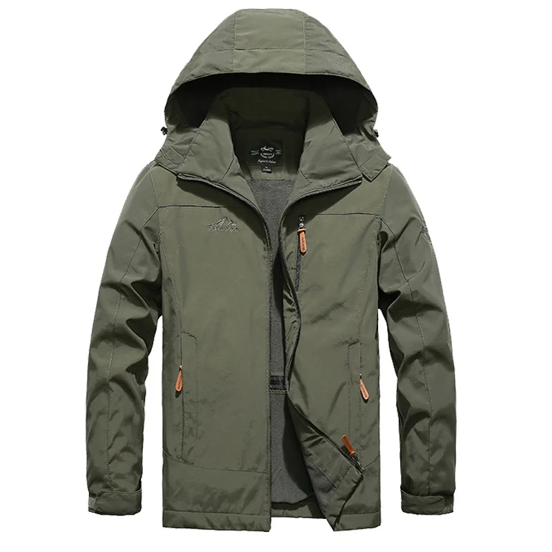 

Winter Jacket Men Coat Male Fleece Warm Man Jacket Hooded Military Jacket Coat Men Windbreaker Big Size M-4XL Veste Homme