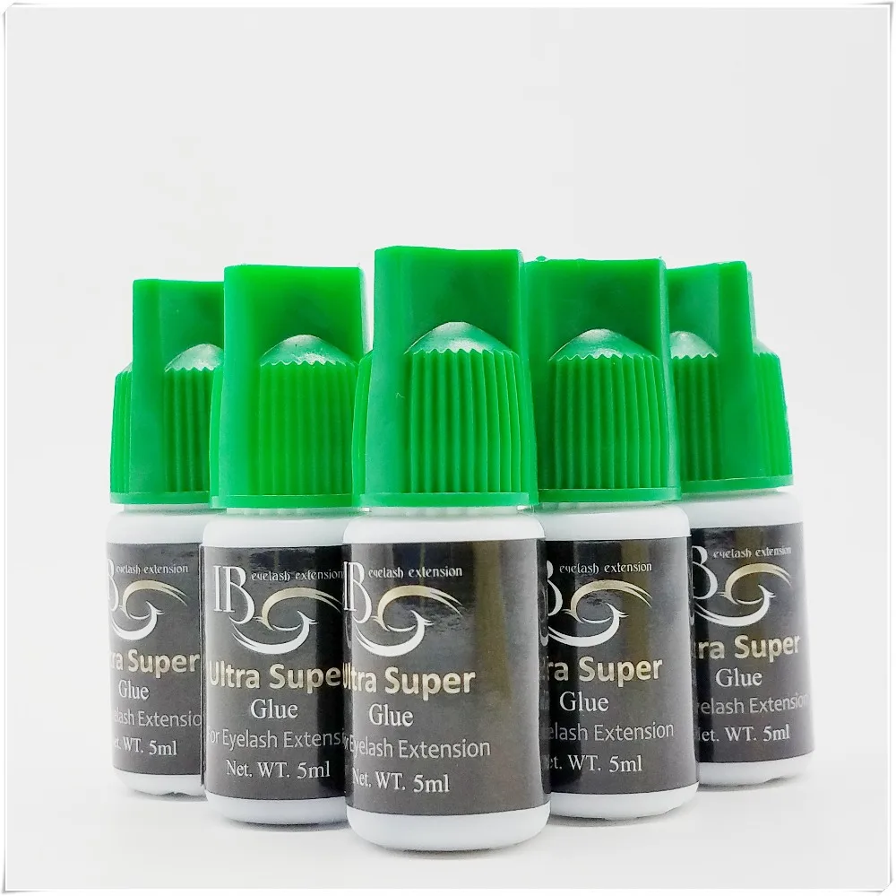 

5 bottles/lot Free Shipping IB Ultra Super Glue Eyelash Extensions fasting dry eyelash glue Adhesive strength up to 50days 5ml