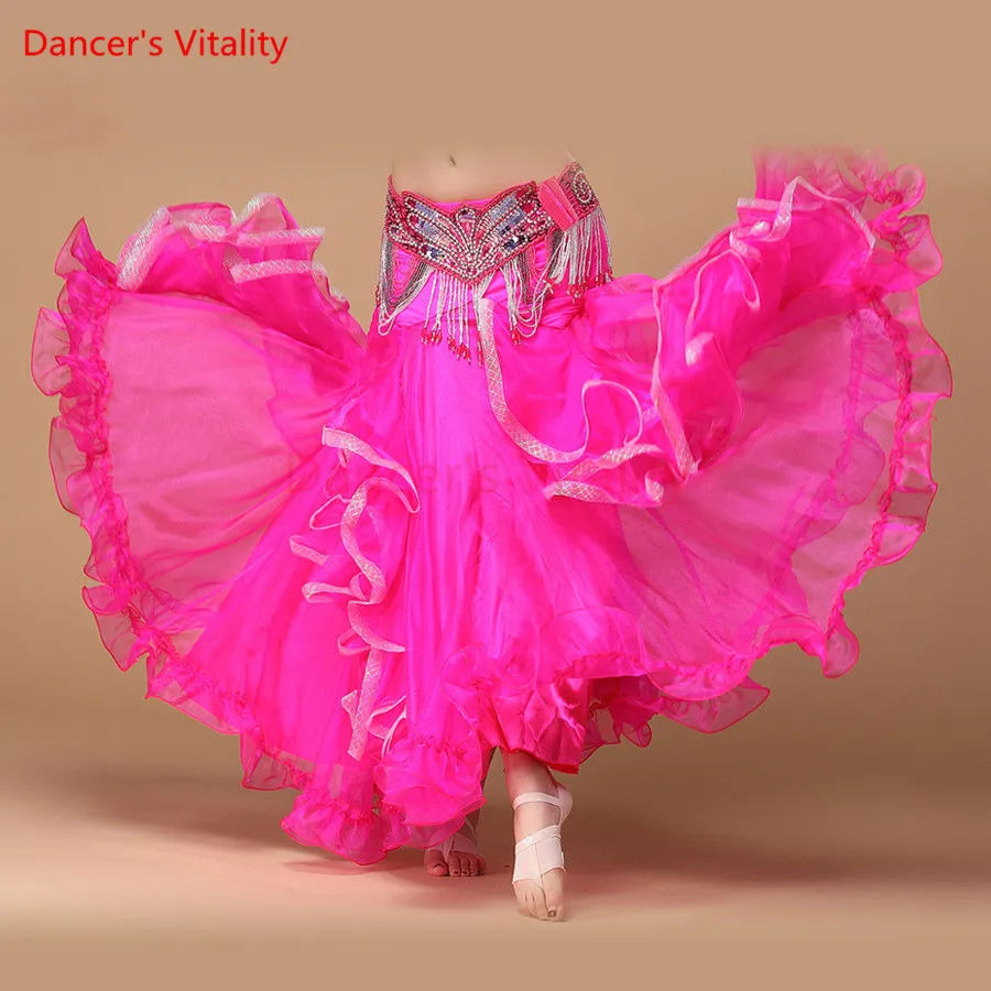 Dancer's Vitality New Belly Dancing Clothing Long Fly Skirts Stage Wear