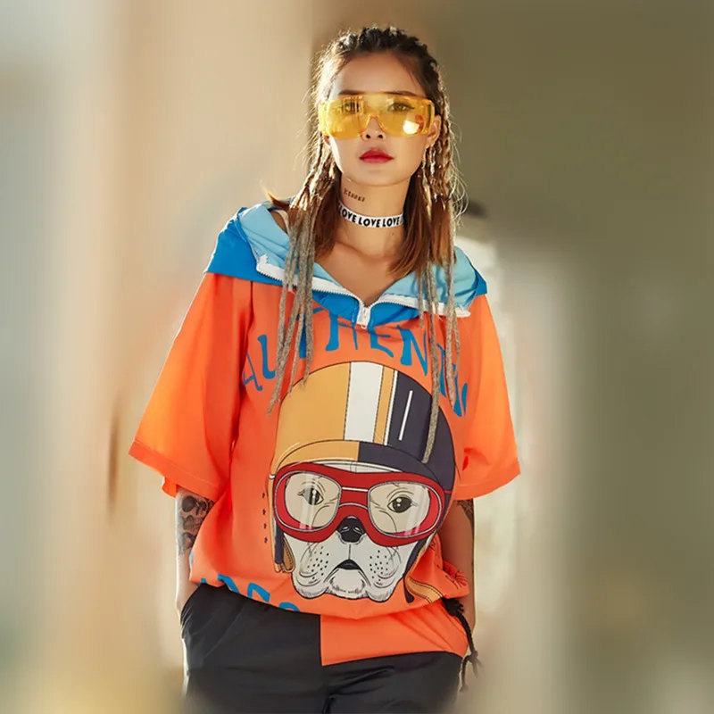 

just.be.never korean style clothing women zip hooded hoodies kawaii harajuku sweatshirts tops pullovers thin oversize cartoon