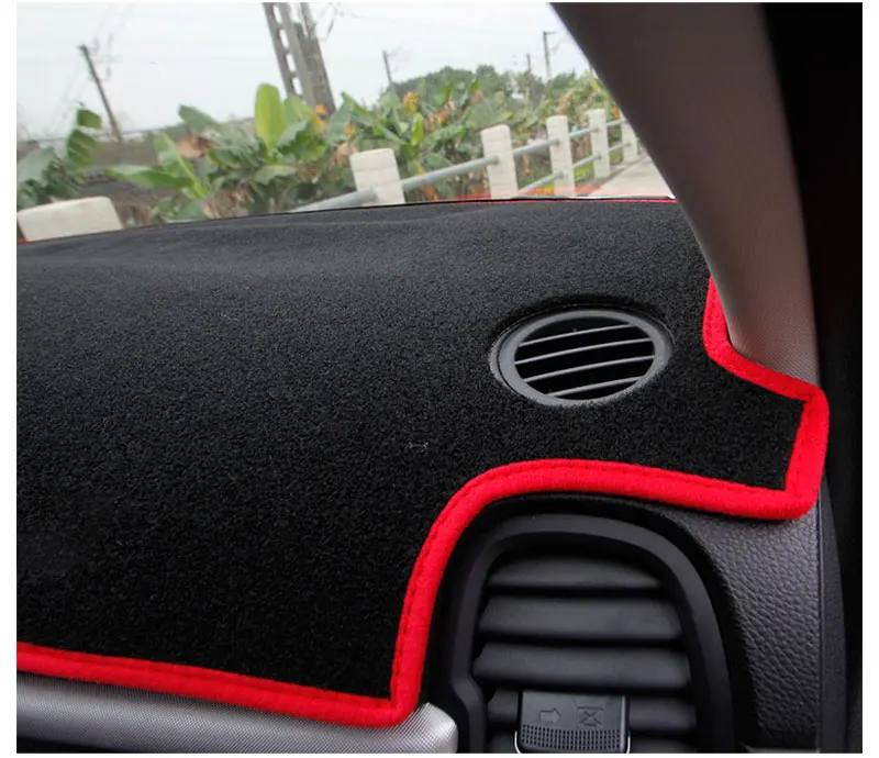 For LHD KIA RIO K2 2017 Car Dashboard Mat Covers Mats Pad Auto Shade Cushion Cars Interior Protector Platform Carpet Accessories (9)
