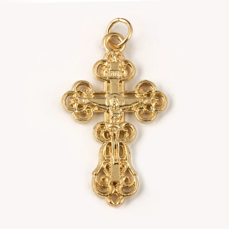 

Orthodox Christianity Cross charms MEDALS Earrings for Women Girl Eastern Orthodox Church Jewelry Russia, 31*20mm