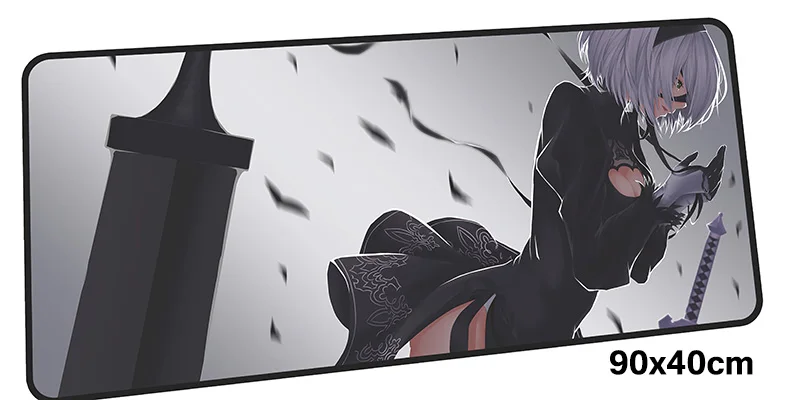 Nier automata коврик для мыши computador gamer mause коврик 900x400X2 мм Большой восхитительный Коврик Для Мыши Эргономичный гаджет офисный стол коврики - Цвет: Size 900x400X2MM