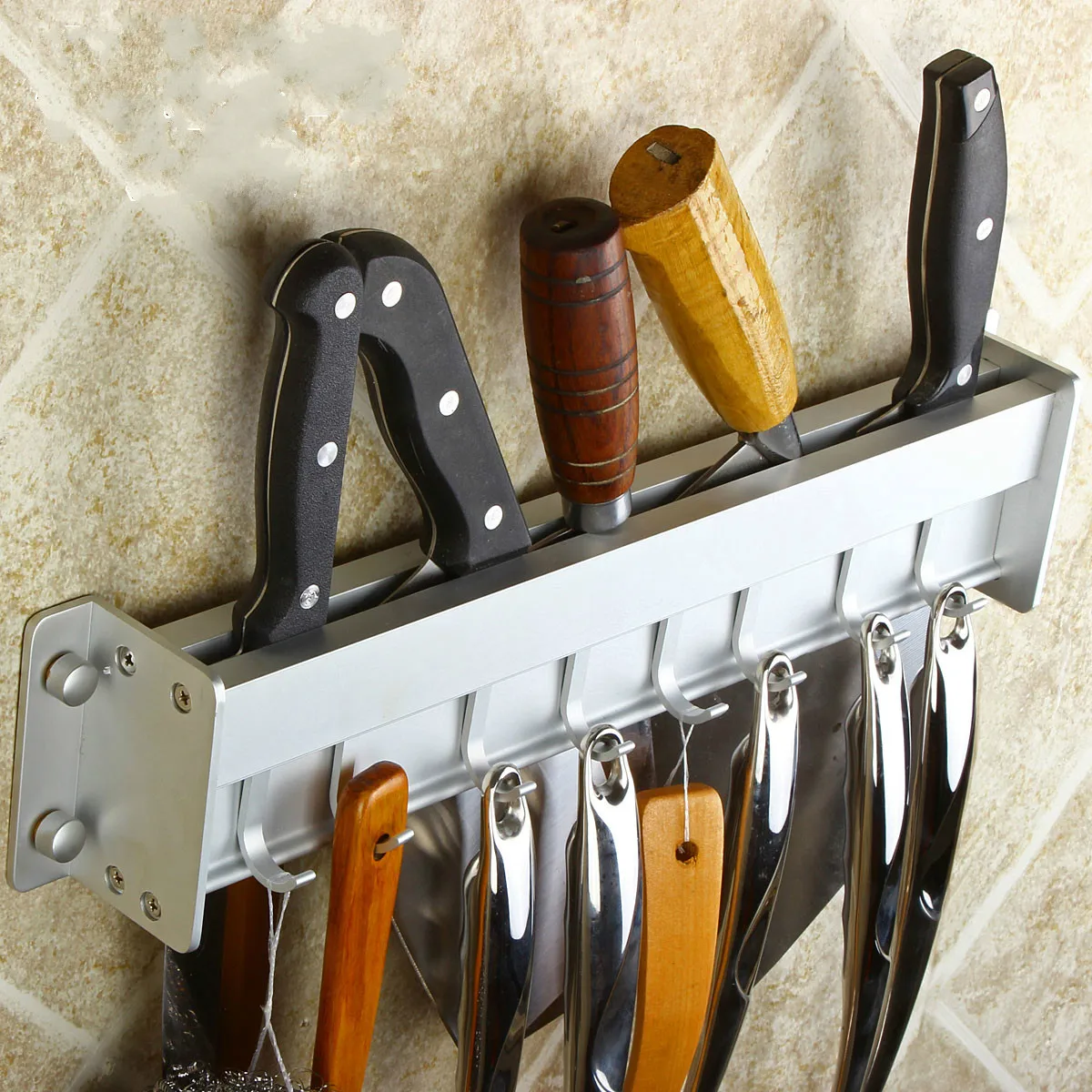  Space aluminum kitchen knife rack shelf storage supplies pendant shelf shelf LU50320 - 32914860689