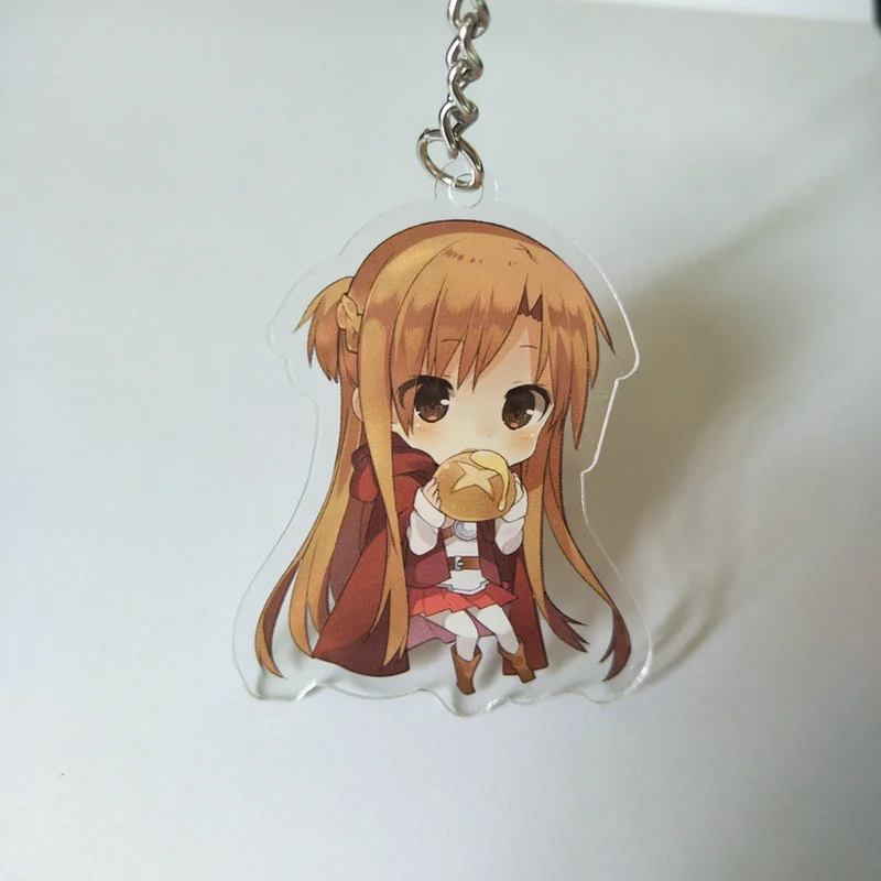 Меч искусство онлайн Kirito аниме акриловый брелок Kirigaya Kazuto Yuki Asuna милый кулон